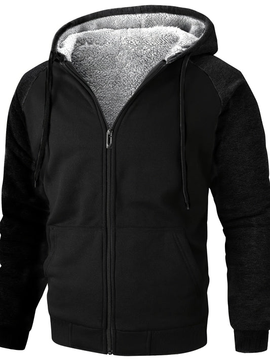 Dean | Casual sherpa-lined hoodie for men