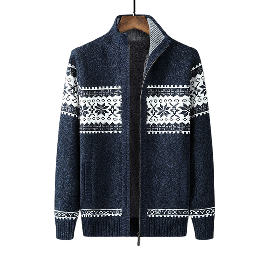 James | Casual Knitted Zip Cardigan for Men